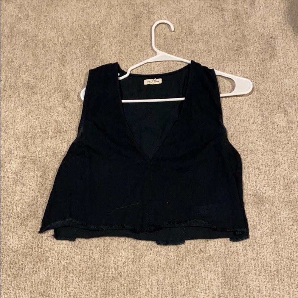 Black Urban Outfitters VNeck Shirt